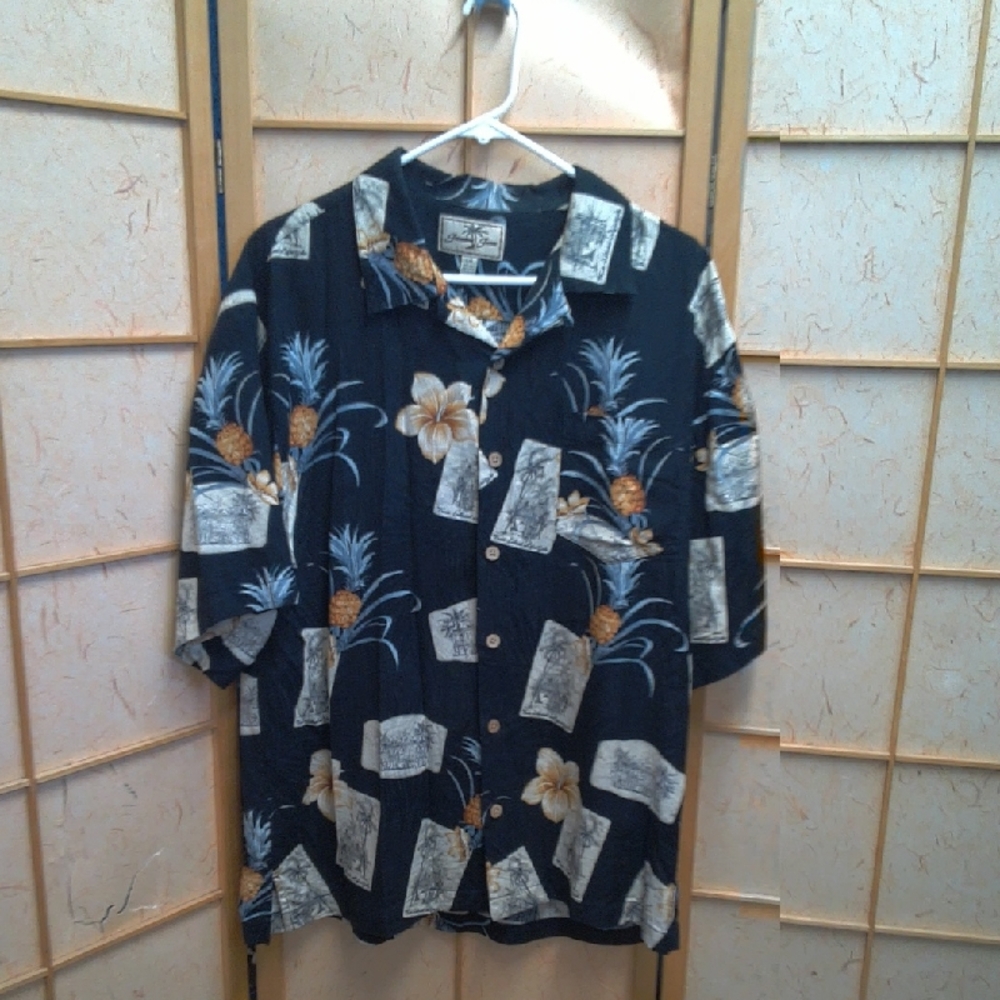 Jamaica Jaxx Button Down Mens Shirt Size L